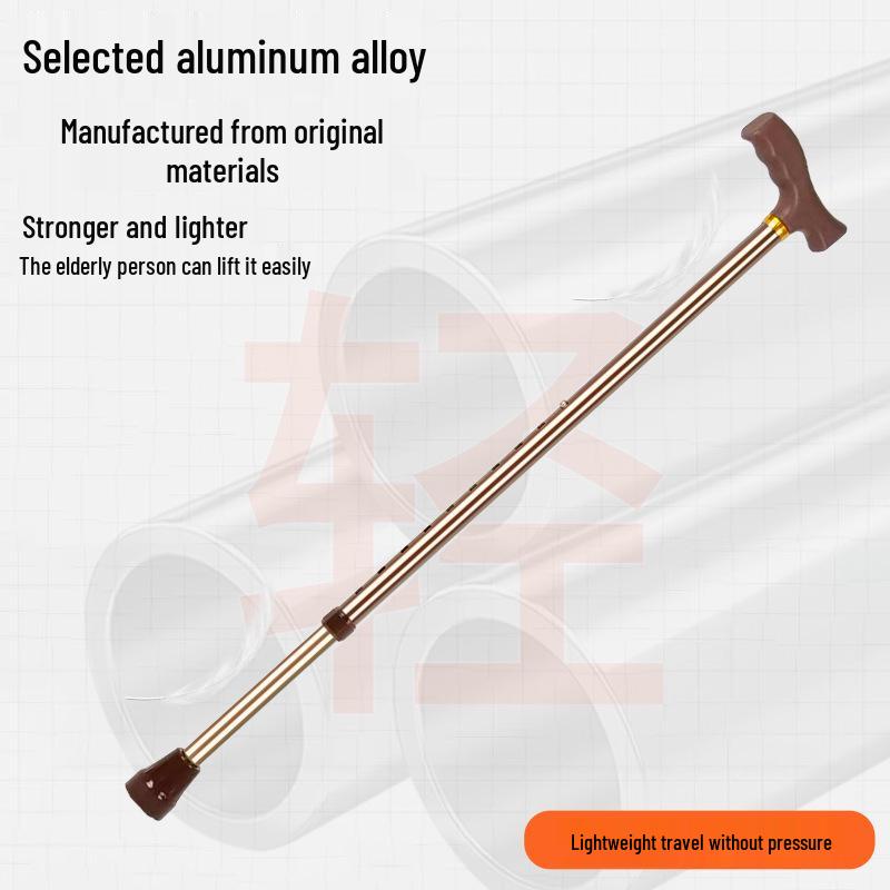 Adjustable Aluminum Alloy Cane for Outdoor Sports and Elderly Support