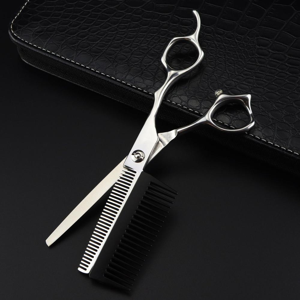Professional JP440c Steel 6 '' Removable Cut Hair Scissors with Comb Haircut Barber Makas Thinning Shears Hairdressing Scissors