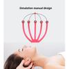 1pc head massager scalp and neck comb roller 5-finger steel ball handheld hair care forrelaxation Special for real hair wigs