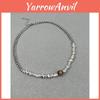 Retro Style Locking Collar Necklace Stainless Steel Handmade Geometric Accessories