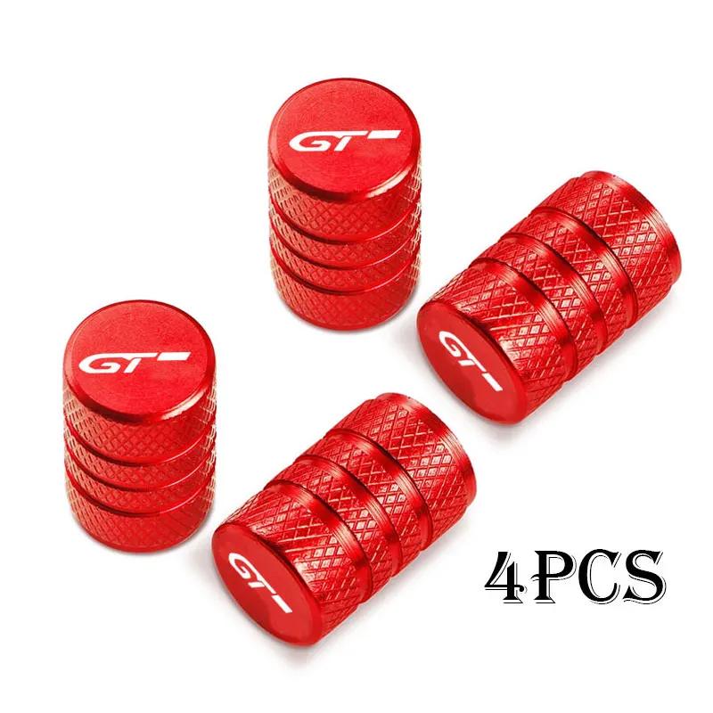 4pcs Car Wheel Tire Valve Caps Tyre Stem Covers Airdust Waterproof For Peugeot GT GTLine RCZ 308 508 3008 5008 Accessories