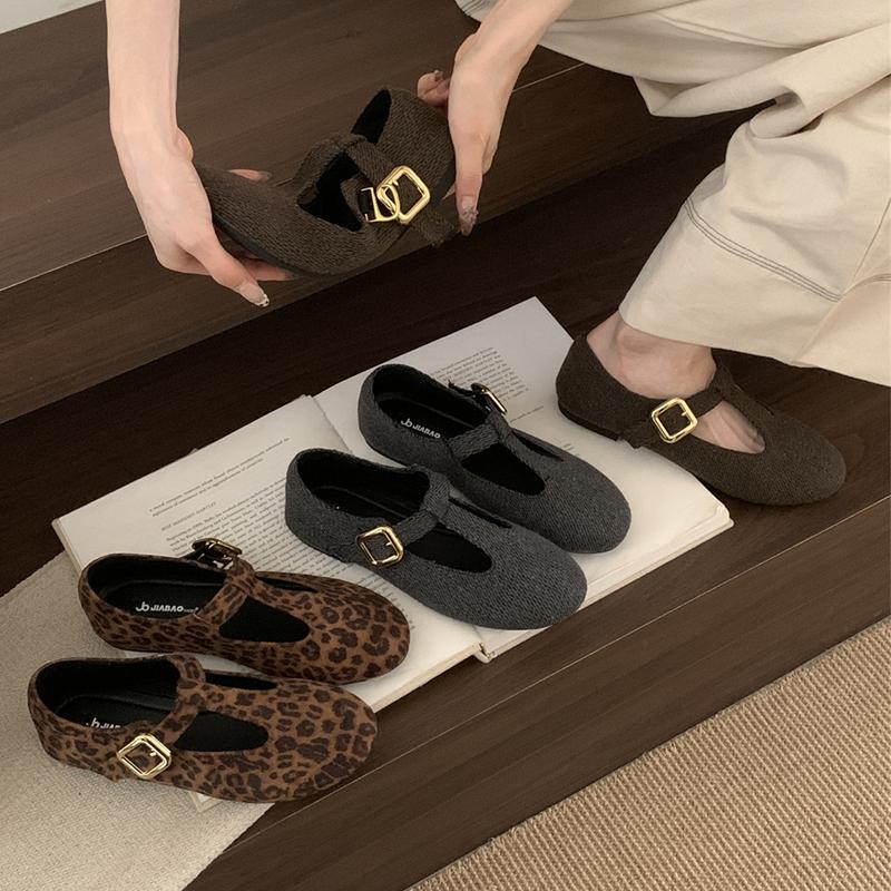 Fashion SUOJIALUN 2025 Autumn New Brand Women Flat Shoes Round Toe Casual Dress Single Shoes Soft Flat Heel Shallow Slip On Mary Jane Sh