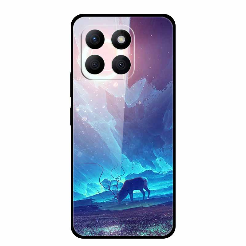Tempered Glass Case For Honor X8C Case Painted Hard Back Cover Fundas for Honor X8C 4G Coque Phone Case Fashion Shockproof Para Redmi 13C 4G
