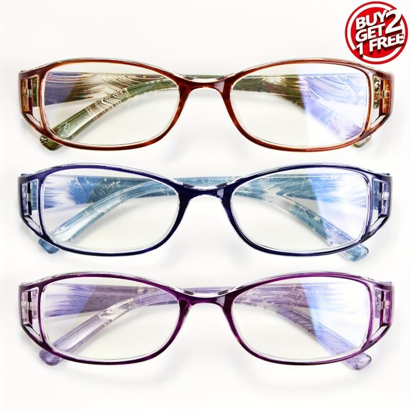 1/3 Sets Womens Hollow Flower Small Frame Reading Glasses +1 0 to +4 0 Lightweight Stylish