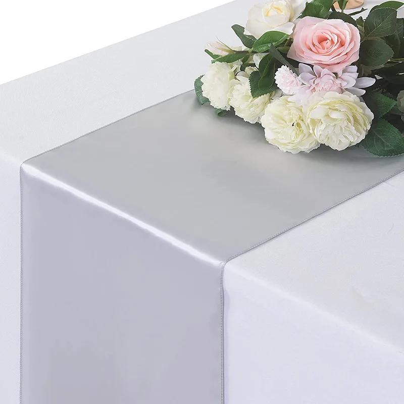 Satin Table Runner 30cm X 275cm Wedding Party Supply Christmas Home Modern Coffee Dining Luxury Table Decoration 12" X 108"
