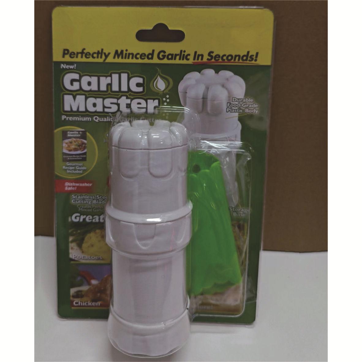 Compact Multi-Function Garlic Press and Crusher