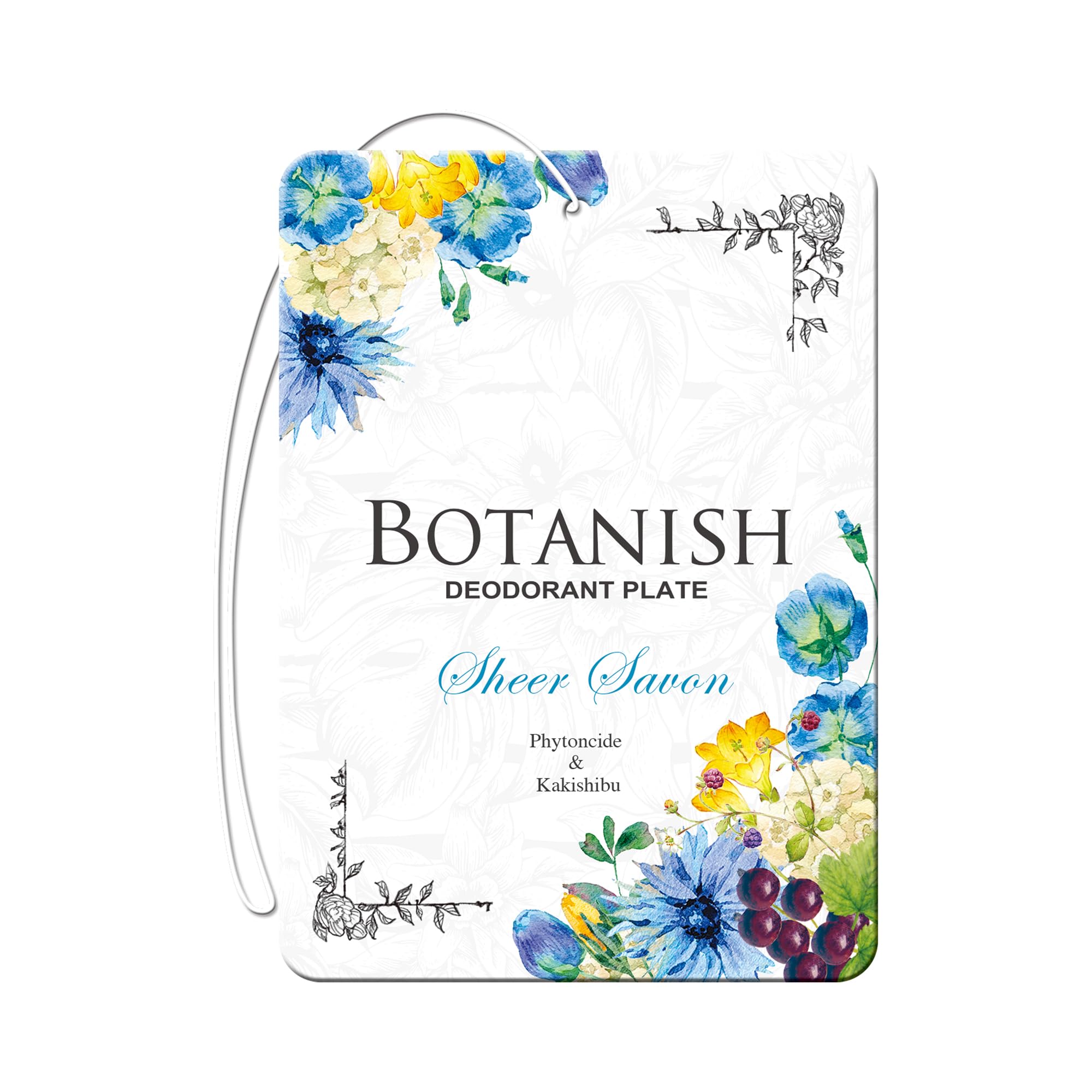 CARALL Seikodo Автомобильный освежитель воздуха Botanish 3 шт. [Свежий Сабон] One Size белый