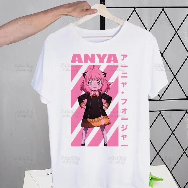 Spy X Family Anime Kawaii Anya Forger SPYFAMILY Men's Tshirt Cute Shirt Mens Fashion T-Shirt For Men Casual Tops Short Sleeve