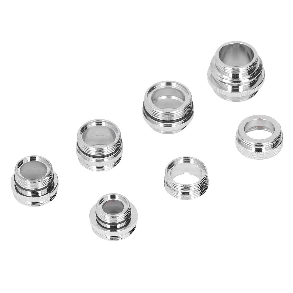 7Pcs/Set Male Female Faucet Adapter Kit with Gasket Brass Aerator Adapter Set for Garden Hose