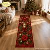 Christmas Rectangular Rug, Non-Slip, Absorbent Kitchen and Hallway Rug, Hallway and Entryway Mat, Home Decor