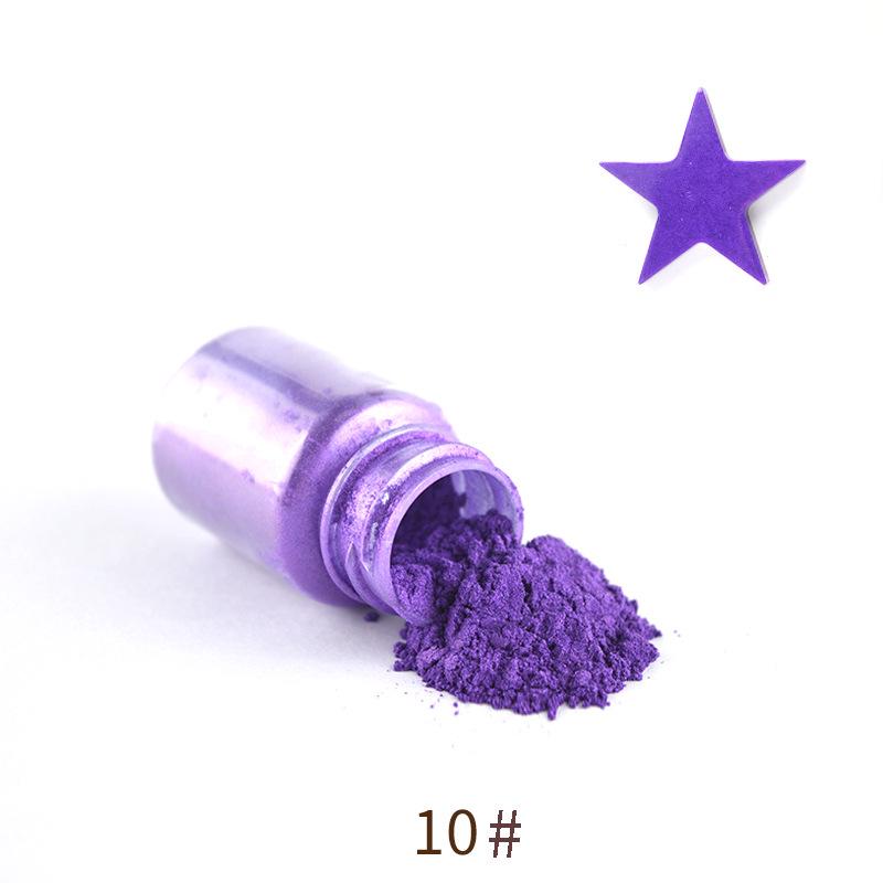 Mermaid Ji Iridescent Mica Powder: DIY Crystal Clay, Pearlescent Epoxy Resin, Glitter Pigment.