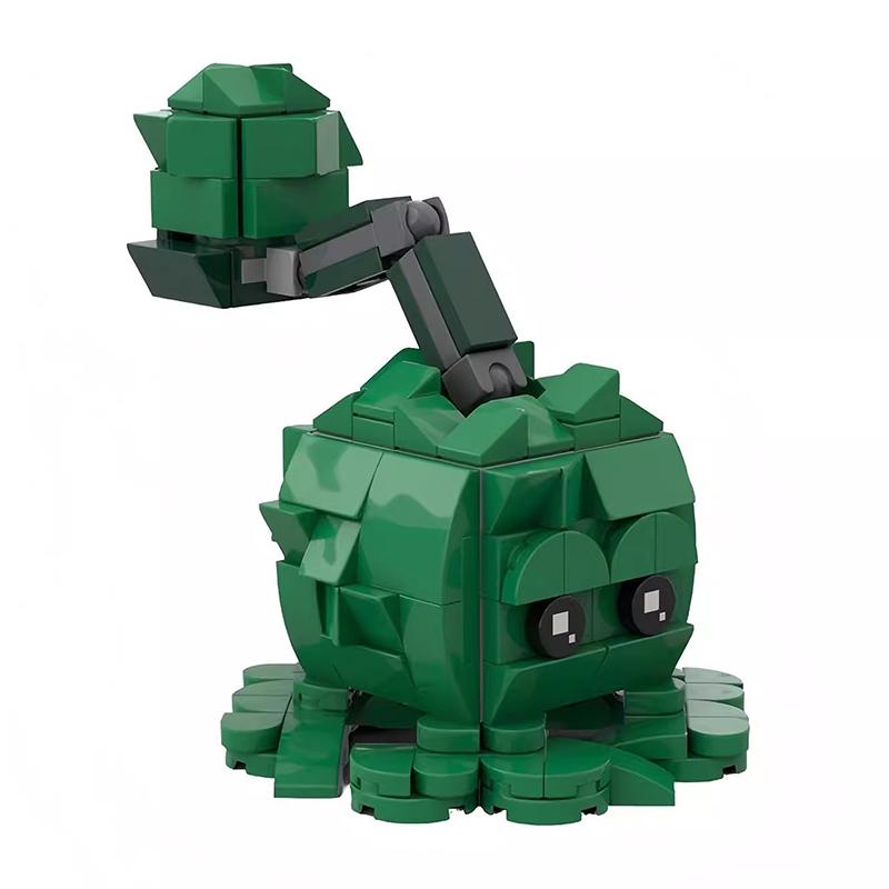 Bricklink MOC Ideen PVZ Spiel Pflanzen und Zombies Kampf Actionfiguren Sets Erbsenschützen Bausteine Kinderspielzeug Halloween Geschenk