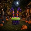 Inflatable Witch Leg Cauldron Cooler Large Capacity Beverage Bucket for Halloween Party Festival Decoration and Storage