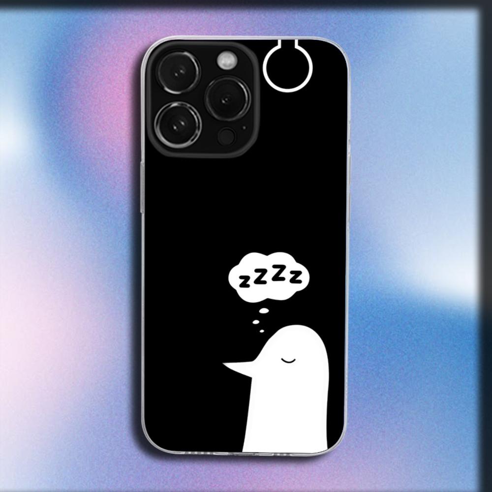 Goodnight P-Punpun Phone Case For iPhone 16,15,14,13,12,11 Plus,Pro,Max,XR,XS,X,Plus,SE,Mini Transparent Soft Cover