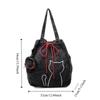 Denim Women Tote Bags Vintage Drawstring Bag Stylish Kitty Shoulder Bags  Handbag