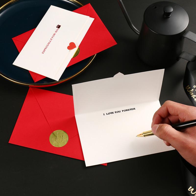 2 Sets Handwritten Card Envelope Sealing Sticker Dark Pattern Valentine Birthday Blessing Perfect for Greeting Cards & Letters