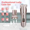 Electric Razor for Women - Cordless Shaver with LED Light, Body Hair Removal for Legs and Underarms Public Hairs