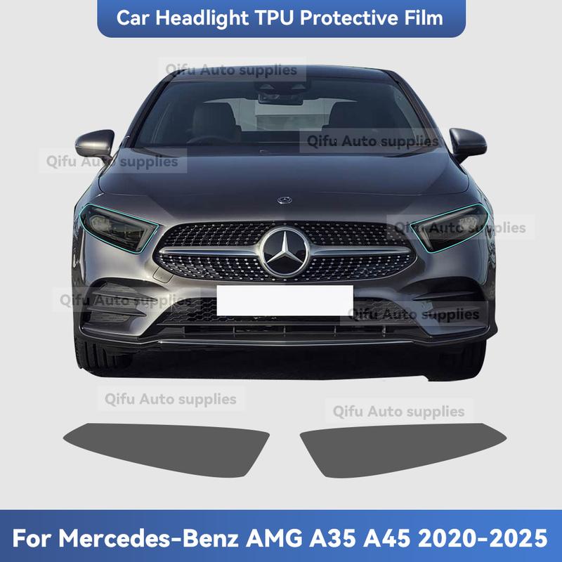 For Mercedes Benz AMG A Class A35 A45 -2025 TPU Headlight Anti-Scratch Modification Color Changing Protective Film