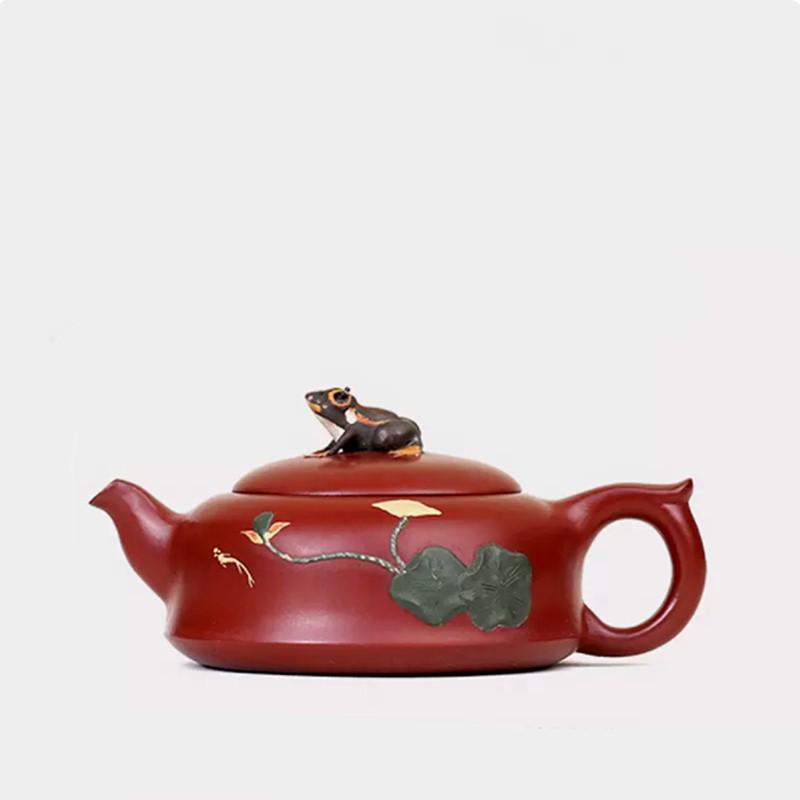 

150ml Yixing Purple Clay Teapot Hand-carved Dahongpao Tea Infuser Chinese Tea Accessories Home Custom Beauty Filter Teaware