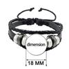 Anime K-ON Leather Bracelets Hirasawa Yui Akiyama Mio Tainaka Ritsu Multilayer Braided Black Bracelet Bangles Jewelry Gift