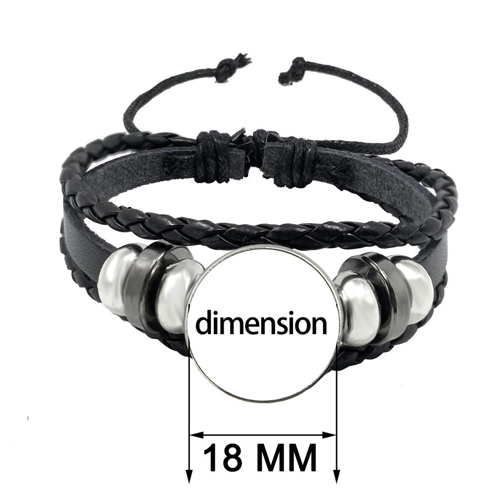 Anime K-ON Leather Bracelets Hirasawa Yui Akiyama Mio Tainaka Ritsu Multilayer Braided Black Bracelet Bangles Jewelry Gift