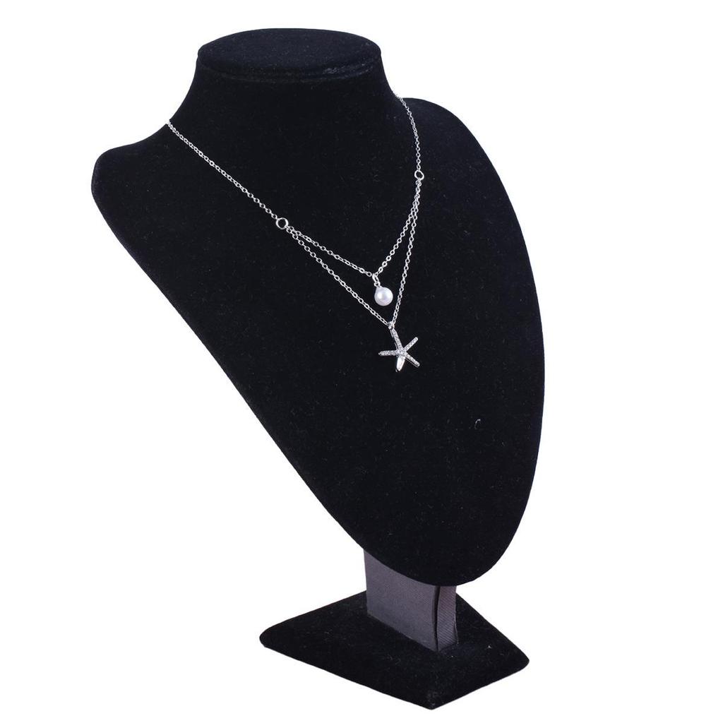 Versatile Double-Layer Starfish Pearl Necklace, Luxurious Niche Choker, Design-Forward Clavicle Chain for Women