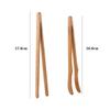 Cheese Fruits Bamboo Cooking Reusable Kitchen Food Tongs Tea Tweezer Toast Clip Gripper