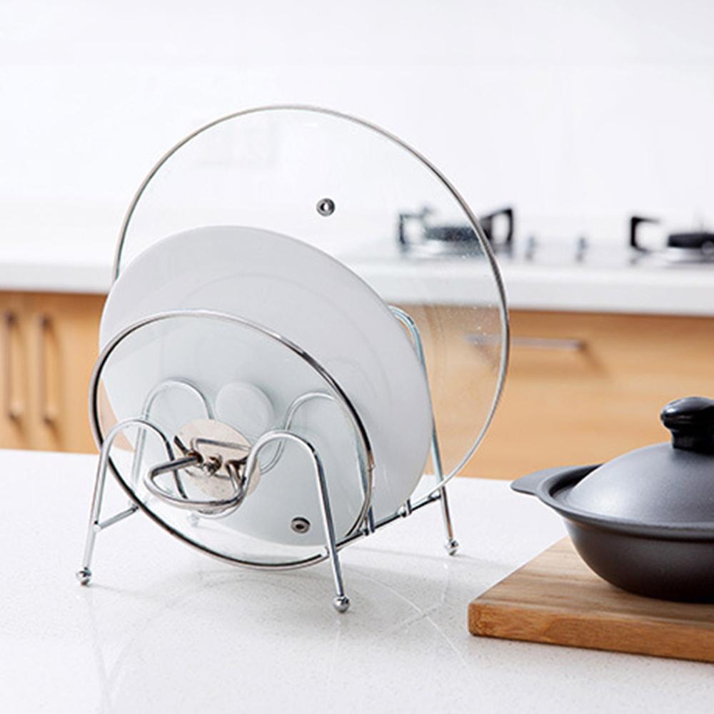 Buy Kitchen Storage Pot Lid Rack Plate Organizer Dishes Draining Pan