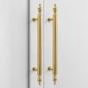 PVD Gold Brass Cabinet Handle Beautiful Cabinet Door Handle French Style Long Handle  Shoe Cabinet