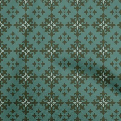 Tissu Coton Flex Vert Sarcelle Foncé Tissu Damassé Pour Couture Tissu d'Artisanat Imprimé Au Mètre 40 Pouces