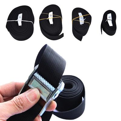 Nylon Pack Cam Tie Down Strap Lash Luggage Bag Belt Metal Buckle
