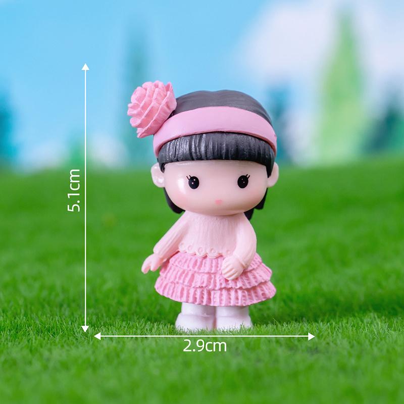 4pcs/set Mini Figurines Miniature Decor Human Model For Garden Home Ornaments Valentine's Day Gift