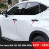 Door Handle Cover Trim For Lexus NX 250 350 350H 450H -2024 2025 Carbon Fiber Car Side Door Handles Bowl Cup Accessories
