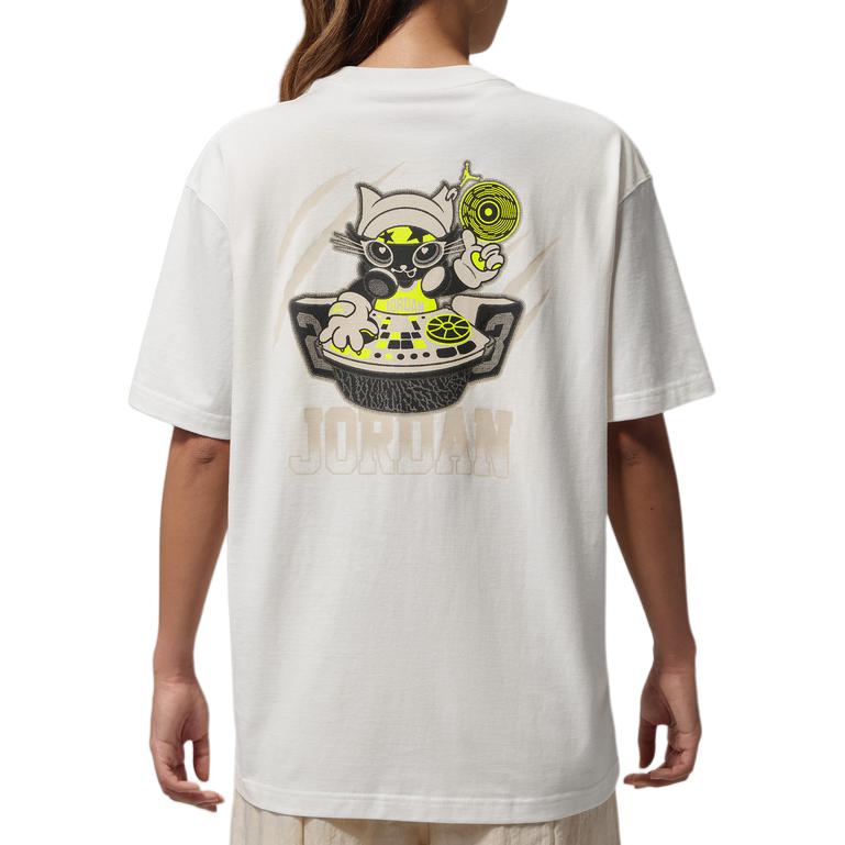 Jordan As W J Ss Os Gfx Cartoon Print Round Neck Pullover Short Sleeve T-Shirt Women T-shirts IW1900-133