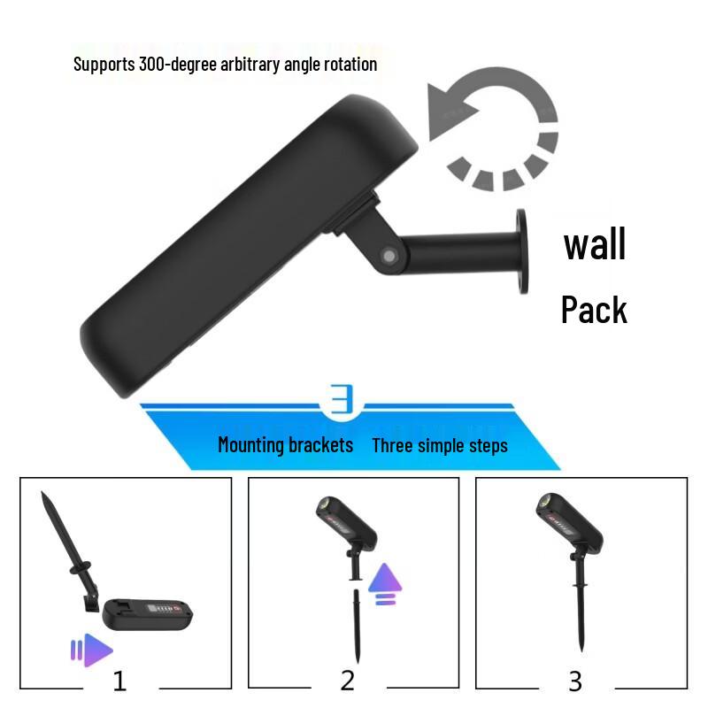 NuFeng Outdoor Solar Wall Washer Spotlight