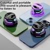 Outdoor Magnetic Bluetooth Speaker Wireless Portable Mini Travel Stereo Speaker With Rgb Color Light And Phone Holder For Ios