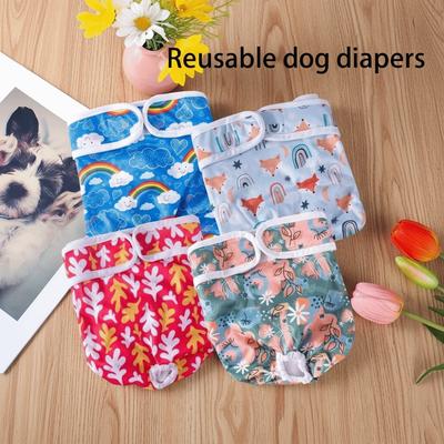 Polyester Pet Period Pants Comfort Breathable Puppy Nappies  for Small To Large Breeds