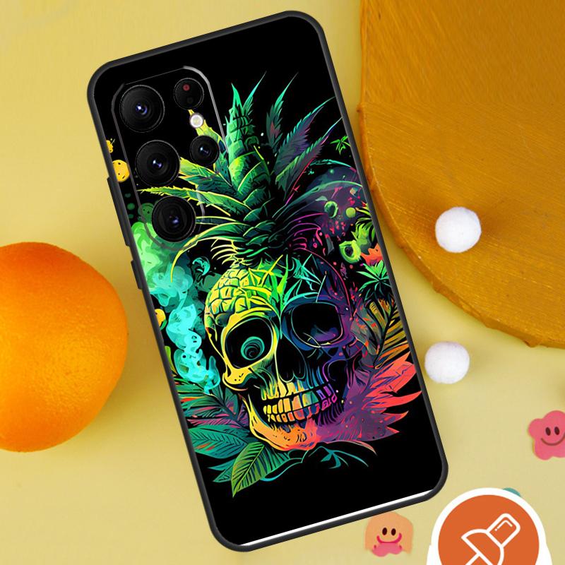 Tropical Pineapple Case For Samsung Galaxy S25 Ultra S24 S23 S22 S21 Ultra S9 S10 S20 Plus S24 FE Funda Cover