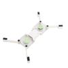 Laptop Cooling Pad USB Foldable Radiator Cooler Stand Light Portable with AntiSkid Mount(White )