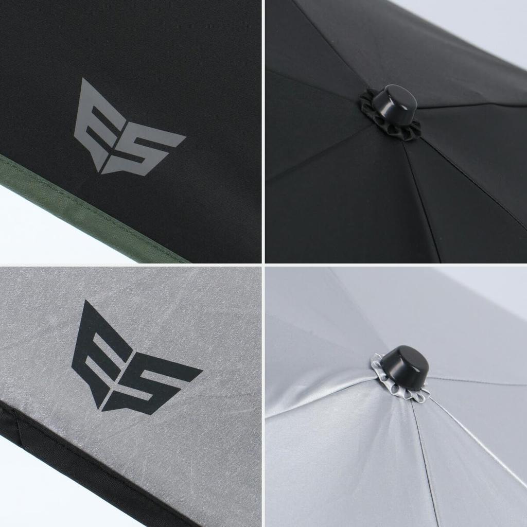 Folding Sun and Rain UV Heat and Black Parasol, Umbrella, Protection, Lightweight, Large, Sturdy, Durable, Sunshade, Shielding, Windproof, Men's