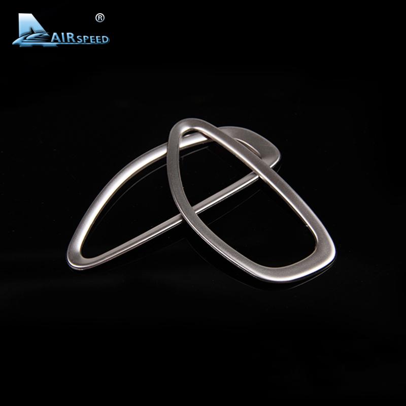 For Volvo V40 Console Air Conditioning Outlet Decorative Cover Trim Stainless Steel Interior Accessories