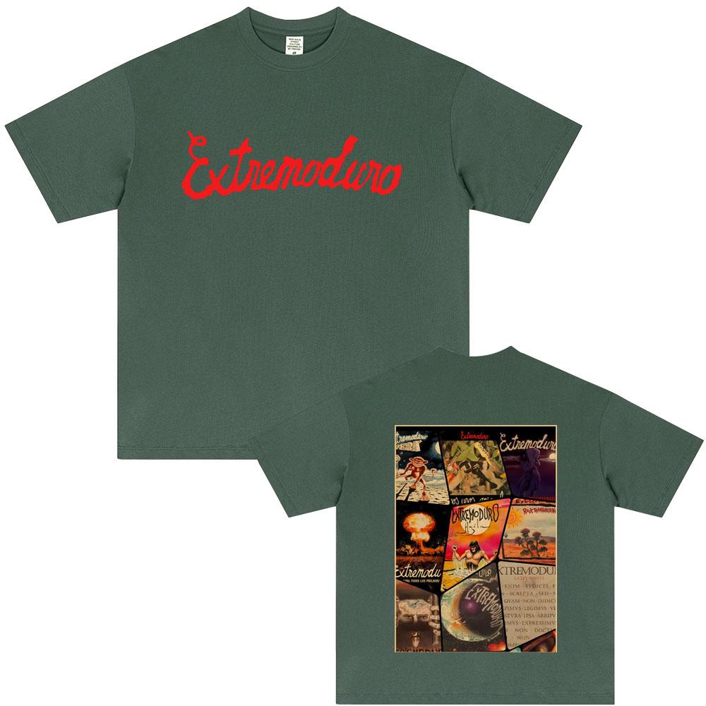 

Rock Band Extremoduro Music Album Cover Merch T Shirts Men Women Fashion Vintage Oversized Tshirts Male Gothic Punk Streetwear 4XL