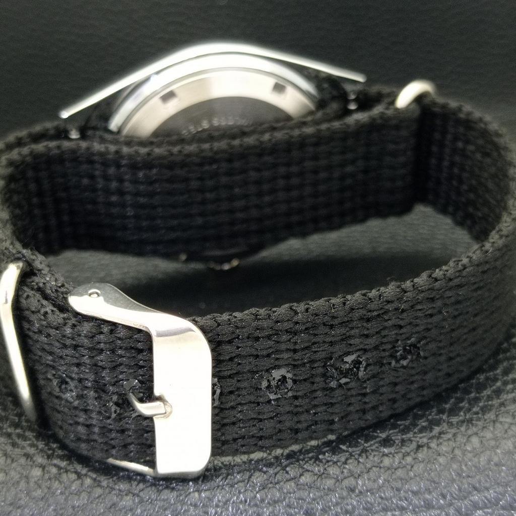 REFURBISHED AUTOMATIC SEIKO 5 MENS WATCH JAPAN MADE BLACK DIAL CUSTOM A440095-2 QV90-a440095