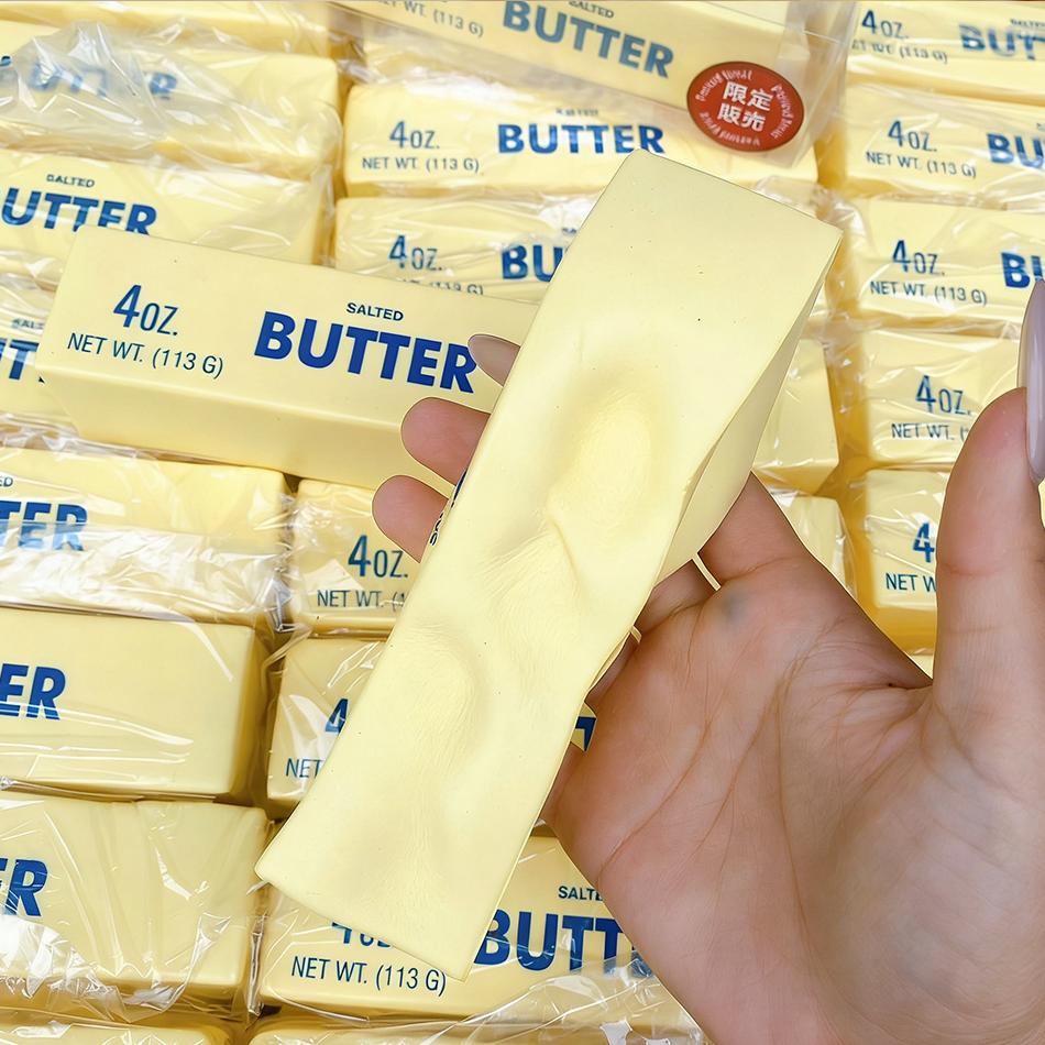 Butter Stick Slow Rising Squishy Toy Squeeze Fidget Brick Bar Anti-Stress Hand Relax Gift For Stress Relief And Entertainment