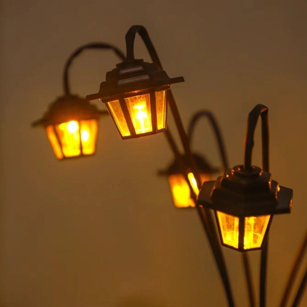 1pc Waterproof Solar Garden Lights Retro Garden Courtyard Light Lantern Decorative Light Outdoor