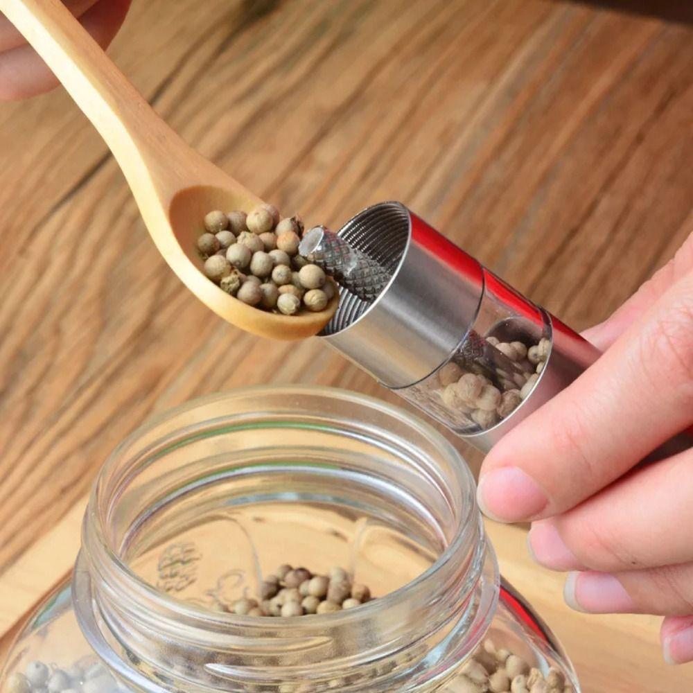 Hand Operation Pepper Grinder Thumb Push Button Spice Grinder Thumb Push Grinder Kitchen Use