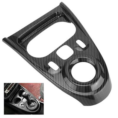 LHD Carbon Fiber Style Gear Shift Panel Cover Trims Replacement for Smart Fortwo/Forfour 453 2015 2016 2017