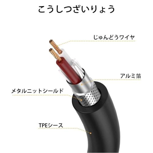 TRkin 6.35mm Male to XLR Female Conversion Cable Balanced Microphone Cable Female-Male Audio Microphone Cable 1m