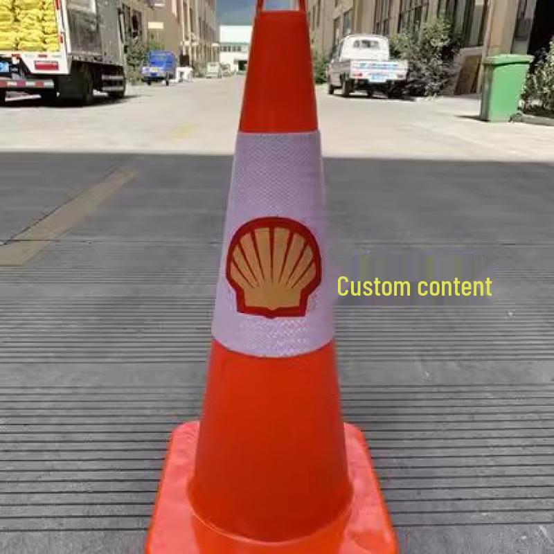 Reflektierender 70cm PVC-Gummi-Verkehrskegel