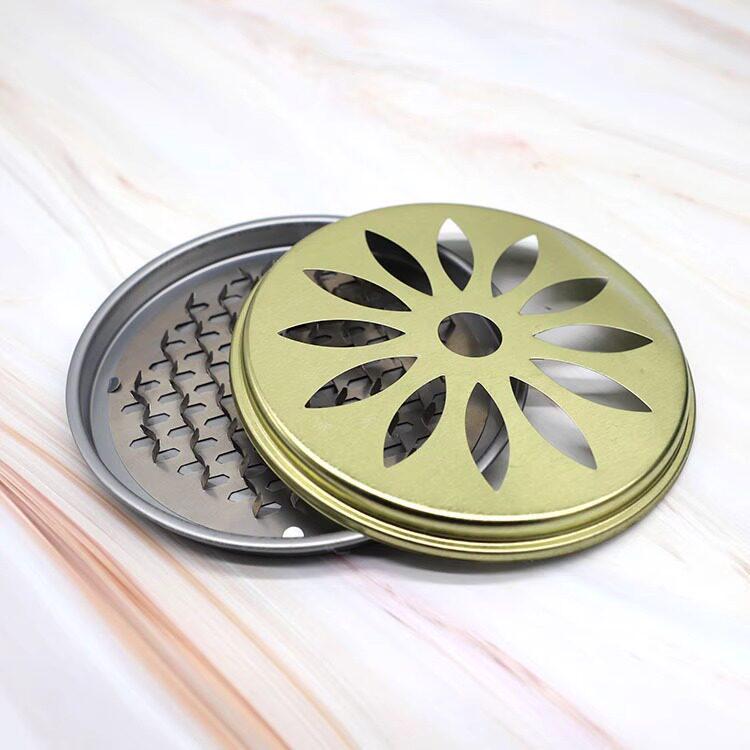 Stainless Steel Fireproof Mosquito Coil Holder with Lid and Ash Catcher